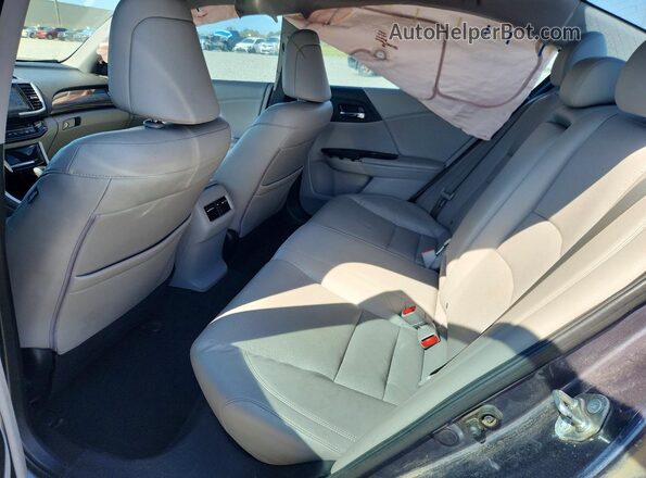 1HGCR2F87GA021963 2016 HONDA ACCORD Gray Rear seats view