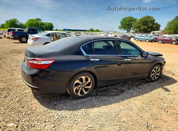 1HGCR2F88GA016691 2016 HONDA ACCORD Черный Задняя правая четверть