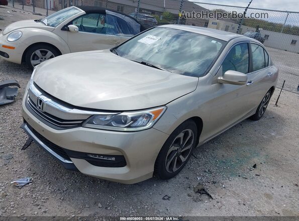 1HGCR2F96GA004063 2016 HONDA ACCORD Золотой Передняя левая четверть