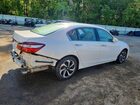 2016 Honda Accord Exl White vin: 1HGCR3F07GA001034