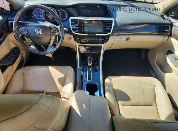 1HGCR3F07GA001034 2016 HONDA ACCORD White Widok deski rozdzielczej