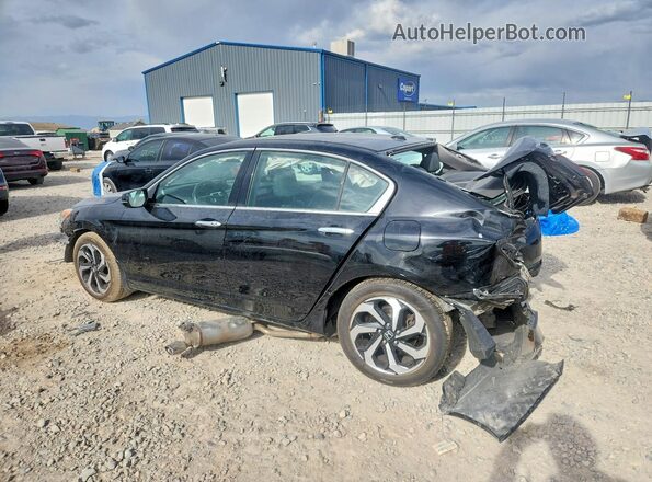 1HGCR3F82GA003702 2016 HONDA ACCORD Black Tył lewy
