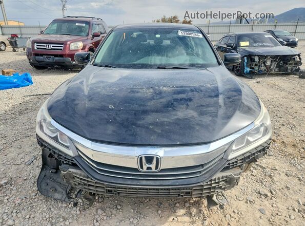 1HGCR3F82GA003702 2016 HONDA ACCORD Black Widok z przodu
