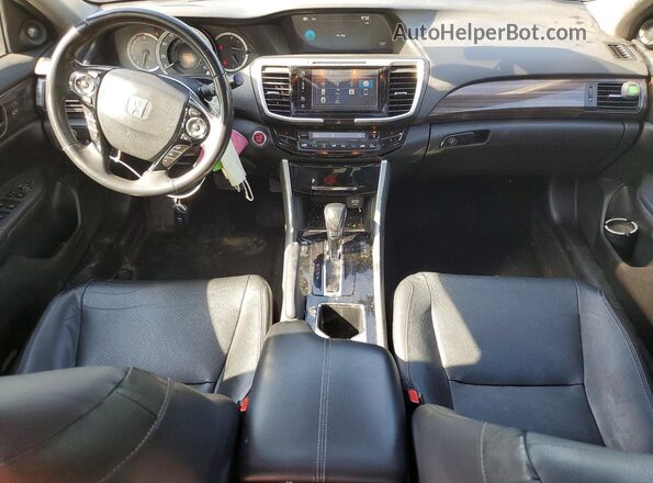 1HGCR3F93HA033401 2017 HONDA ACCORD Черный Вид панели приборов