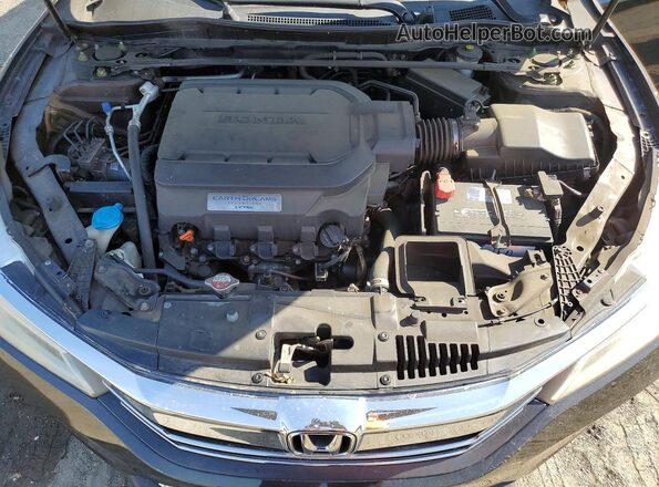 1HGCR3F93HA033401 2017 HONDA ACCORD Черный Вид задней части салона