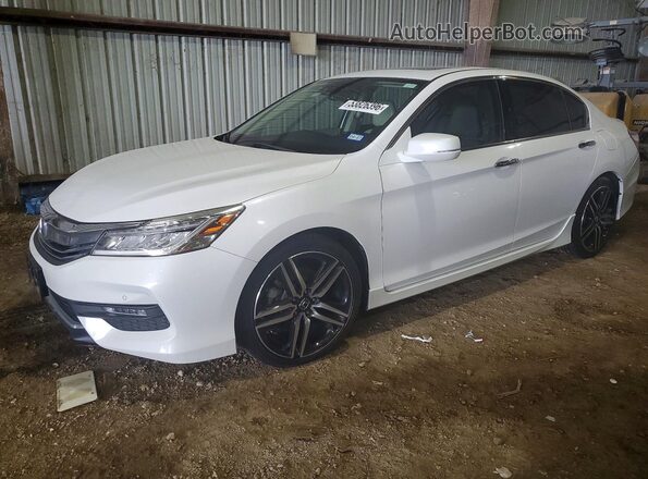 1HGCR3F97GA028796 2016 HONDA ACCORD White Առջևի ձախ երեք քառորդ տեսարան