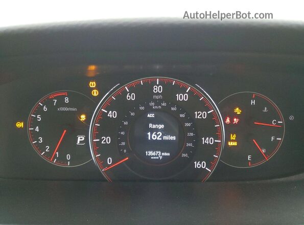 1HGCT1B61GA004947 2016 HONDA ACCORD White Вид щитка приладів