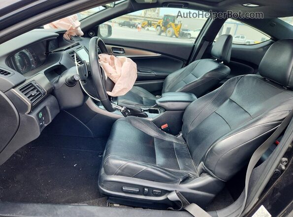 1HGCT2B08HA005595 2017 HONDA ACCORD Черный Вид салона спереди