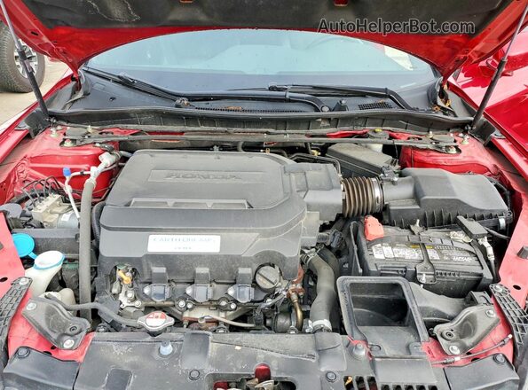 1HGCT2B09HA006674 2017 HONDA ACCORD Красный Вид задней части салона