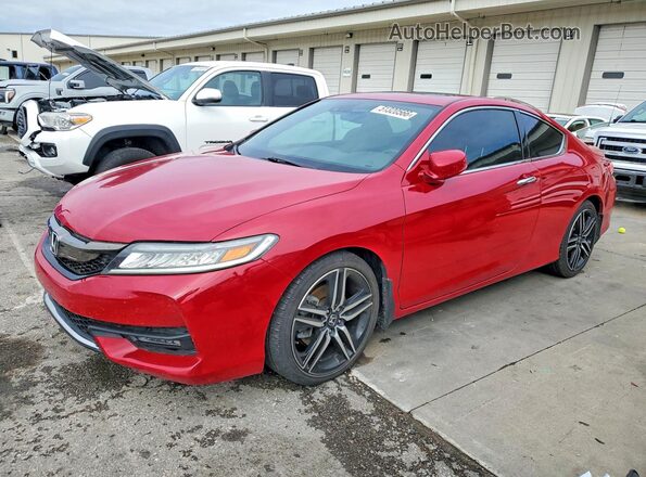 1HGCT2B09HA006674 2017 HONDA ACCORD Красный Передняя левая четверть