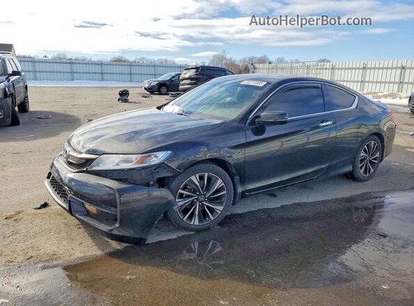 1HGCT2B98GA001995 2016 HONDA ACCORD Черный Передняя левая четверть