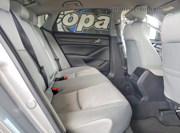 1HGCV1F10KA056748 2019 HONDA ACCORD Silver Вид задніх сидінь