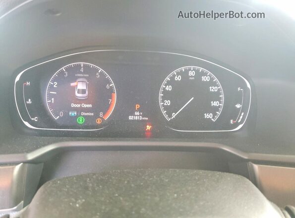 1HGCV1F10KA056748 2019 HONDA ACCORD Silver Вид щитка приладів