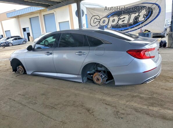 1HGCV1F10KA056748 2019 HONDA ACCORD Silver Задня ліва чверть