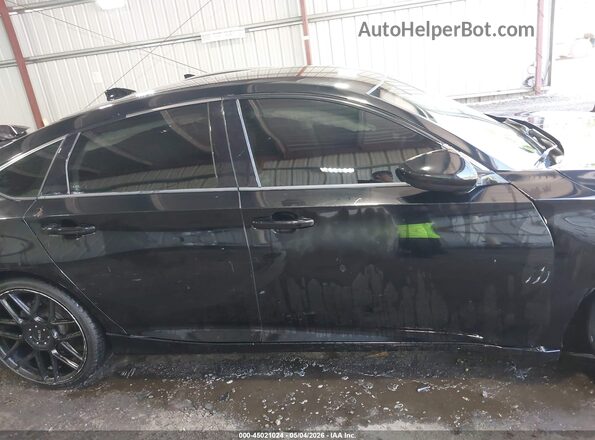 1HGCV1F10KA148412 2019 HONDA ACCORD Черный Вид задней части салона