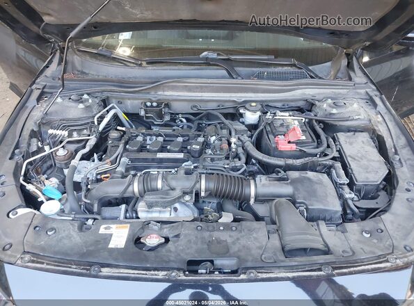 1HGCV1F10KA148412 2019 HONDA ACCORD Черный Вид сзади