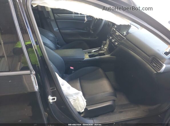 1HGCV1F10KA148412 2019 HONDA ACCORD Черный Вид салона спереди