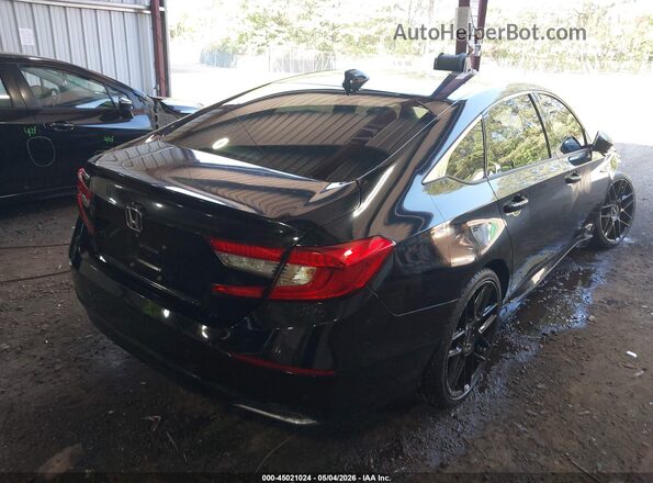 1HGCV1F10KA148412 2019 HONDA ACCORD Черный Задняя правая четверть