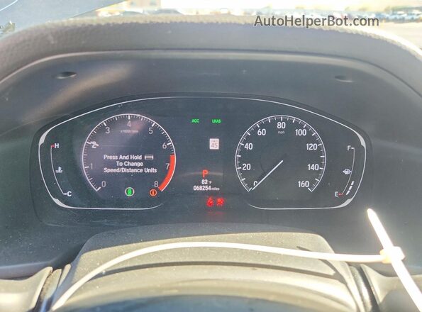 1HGCV1F11KA126936 2019 HONDA ACCORD Серый Вид щитка приборов