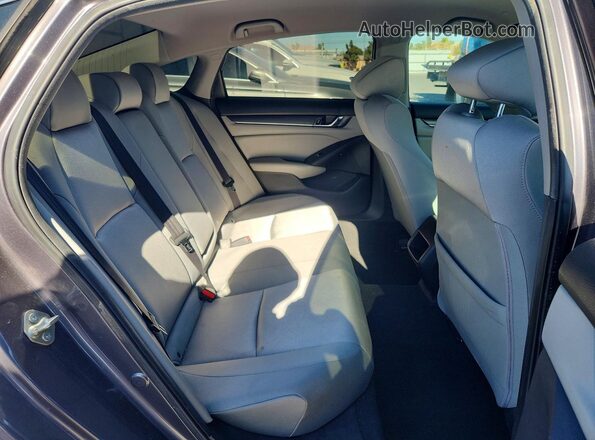 1HGCV1F11KA126936 2019 HONDA ACCORD Серый Вид задних сидений
