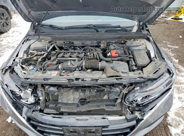1HGCV1F11KA804701 2019 HONDA ACCORD Silver Widok wnętrza z tyłu