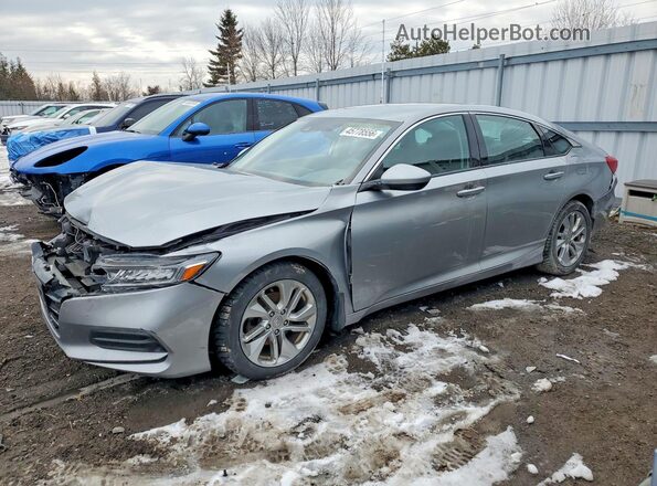 1HGCV1F11KA804701 2019 HONDA ACCORD Silver Przód lewy
