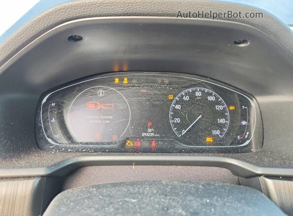 1HGCV1F11LA121432 2020 HONDA ACCORD Silver Вид щитка приладів