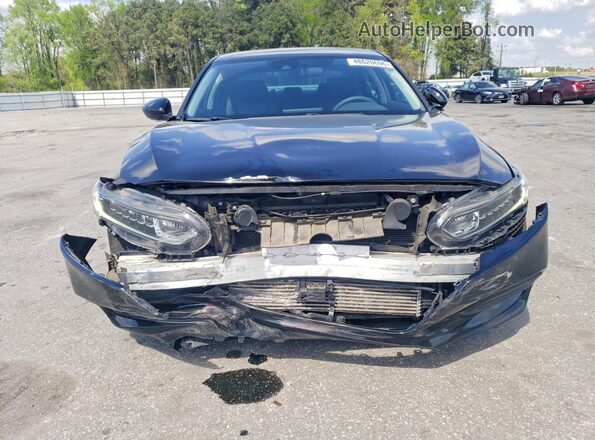1HGCV1F12JA030246 2018 HONDA ACCORD Черный Вид спереди