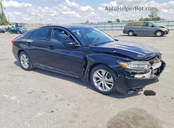 1HGCV1F12JA030246 2018 HONDA ACCORD Черный Передняя правая четверть
