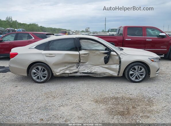 1HGCV1F12JA035298 2018 HONDA ACCORD Золотой Вид задней части салона