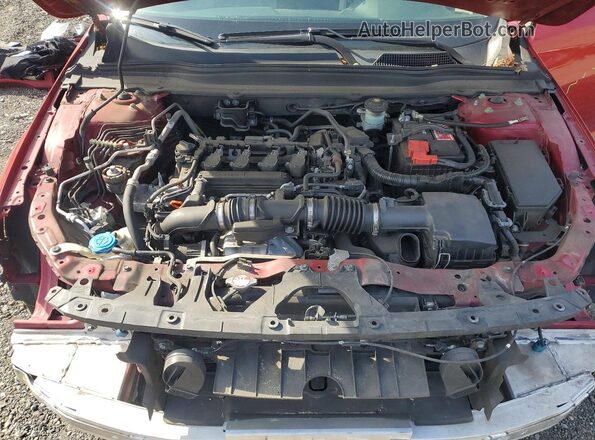 1HGCV1F12MA025472 2021 HONDA ACCORD Red უკანა სალონის ხედი