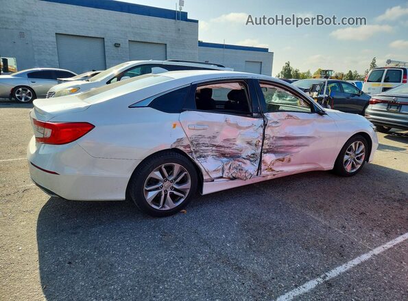 1HGCV1F13JA065362 2018 HONDA ACCORD Белый Задняя правая четверть