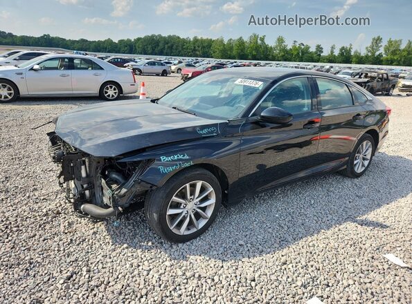 1HGCV1F14NA021702 2022 HONDA ACCORD Black Առջևի ձախ երեք քառորդ տեսարան