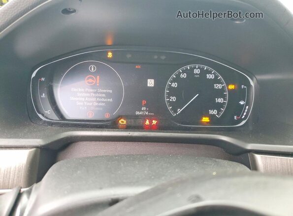 1HGCV1F15JA182585 2018 HONDA ACCORD Черный Вид щитка приборов
