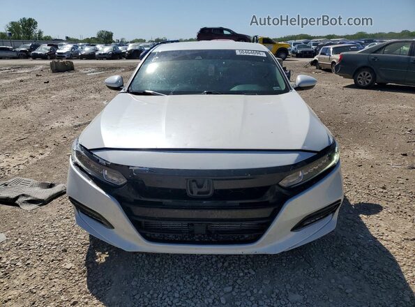 1HGCV1F15KA011935 2019 HONDA ACCORD Белый Вид спереди