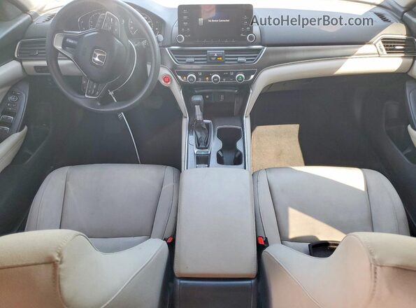 1HGCV1F15KA011935 2019 HONDA ACCORD Белый Вид панели приборов