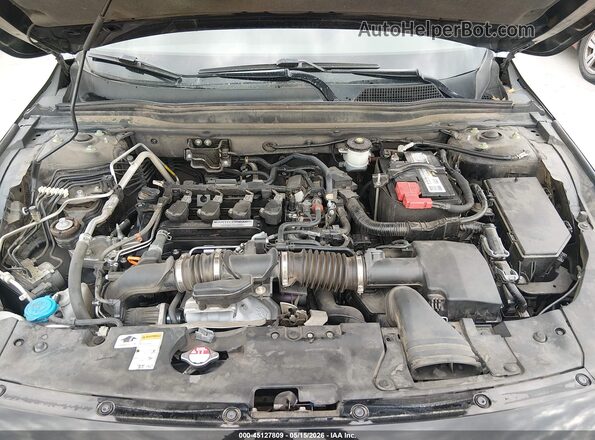 1HGCV1F16JA173829 2018 HONDA ACCORD Black Widok z tyłu