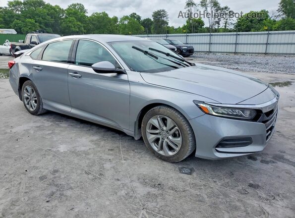 1HGCV1F16JA196852 2018 HONDA ACCORD Silver Передня права чверть