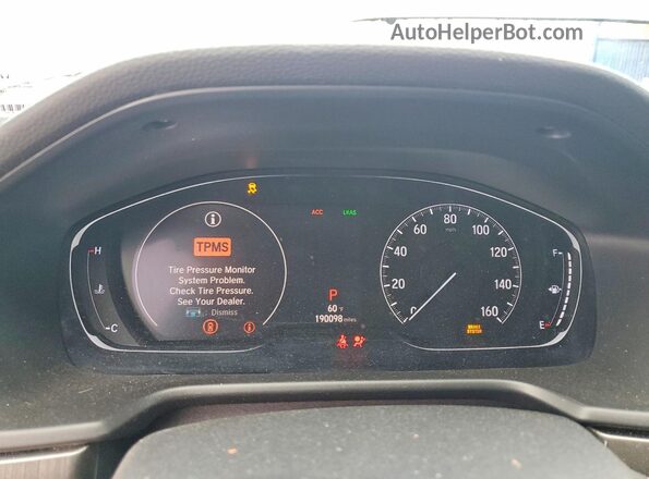 1HGCV1F16JA196852 2018 HONDA ACCORD Silver Вид щитка приладів