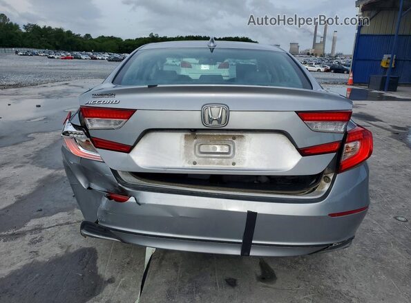 1HGCV1F16JA196852 2018 HONDA ACCORD Silver Вид ззаду