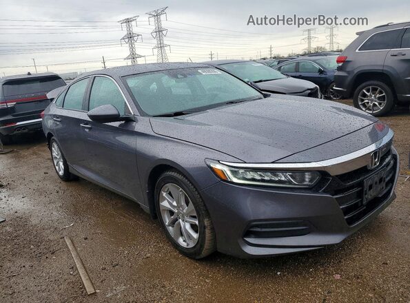 1HGCV1F16KA006016 2019 HONDA ACCORD Gray Delantero derecho
