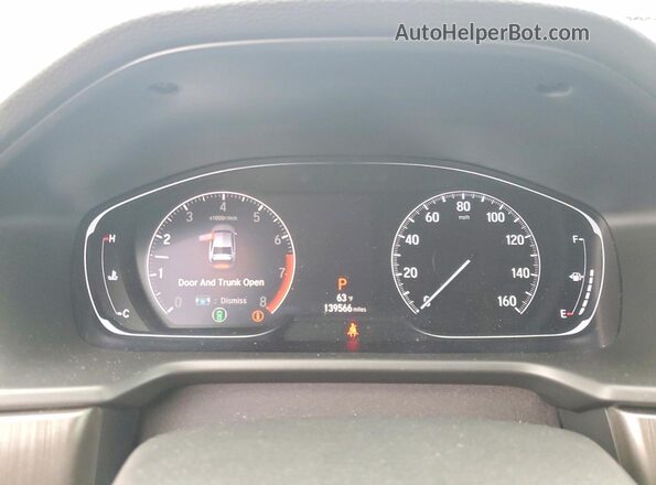 1HGCV1F16KA006016 2019 HONDA ACCORD Gray Vista del cuadro de instrumentos