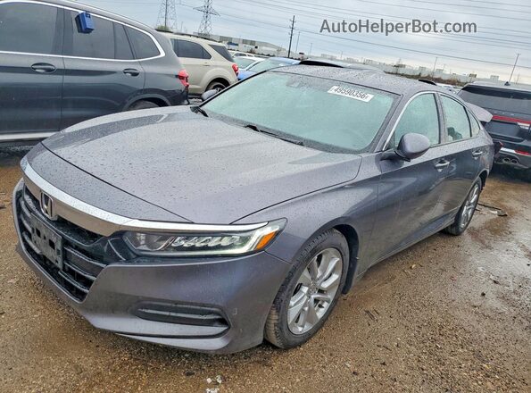 1HGCV1F16KA006016 2019 HONDA ACCORD Gray Vista tres cuartos delantera izquierda