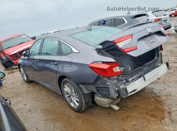 1HGCV1F16KA006016 2019 HONDA ACCORD Gray Trasero izquierdo