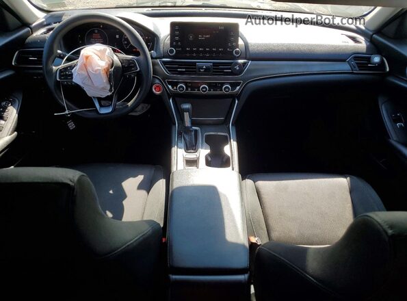 1HGCV1F16KA061159 2019 HONDA ACCORD Black Widok deski rozdzielczej