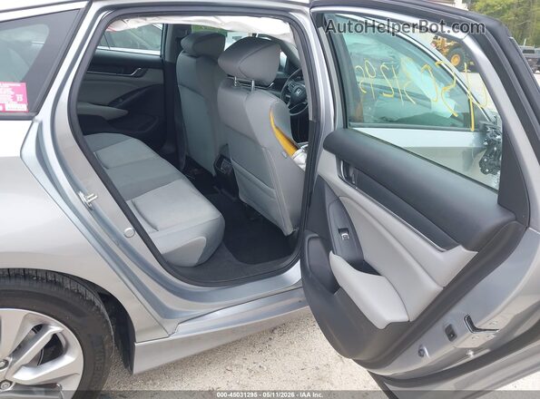1HGCV1F16KA111378 2019 HONDA ACCORD Silver Widok naklejki z numerem VIN