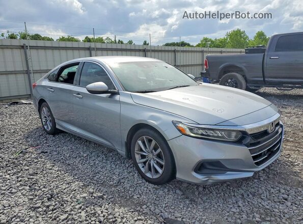 1HGCV1F16MA116468 2021 HONDA ACCORD Silver Przód prawy