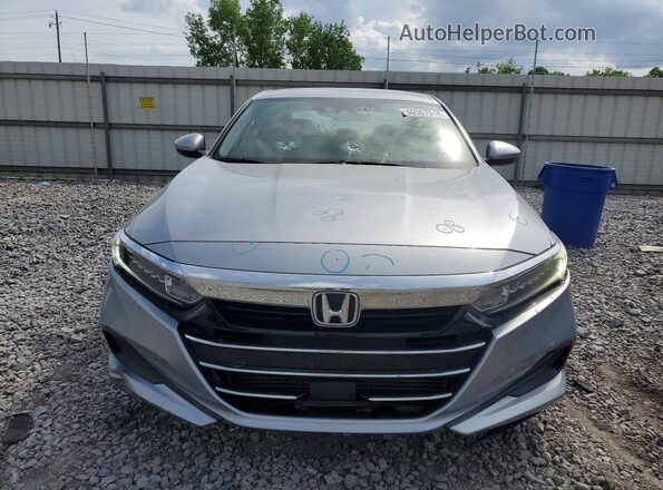 1HGCV1F16MA116468 2021 HONDA ACCORD Silver Widok z przodu