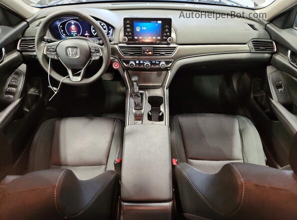 1HGCV1F17KA140811 2019 HONDA ACCORD Gray Widok deski rozdzielczej