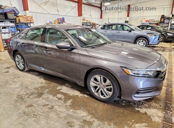 1HGCV1F17KA140811 2019 HONDA ACCORD Gray Przód prawy